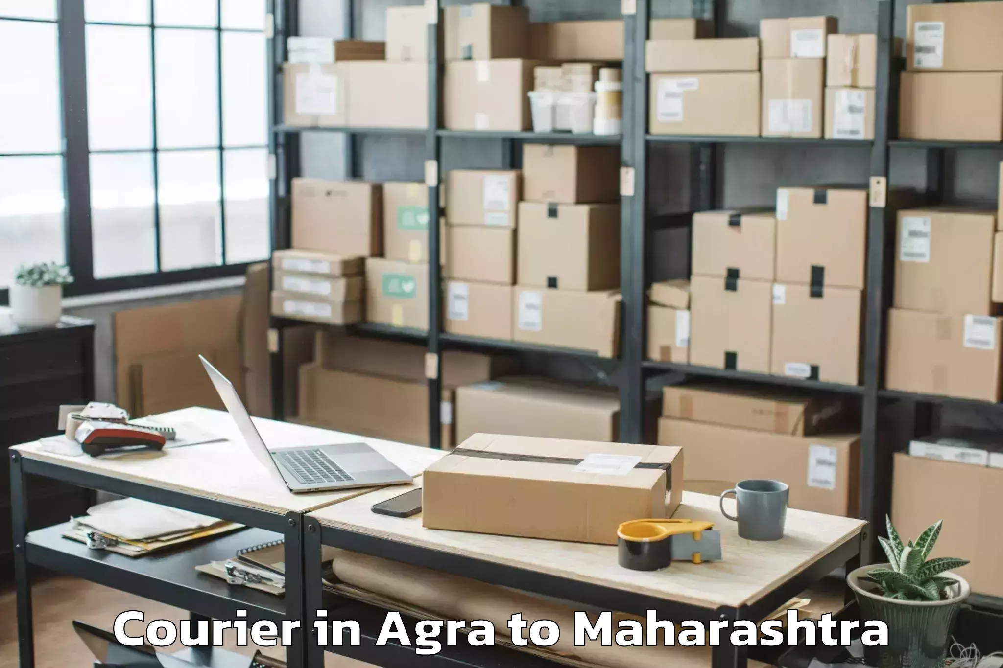 Book Agra to Bhamragad Courier